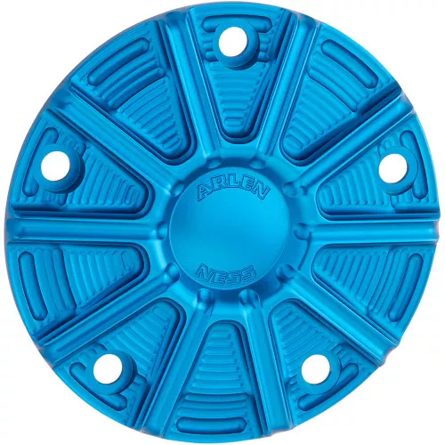 Arlen Ness 10-Gauge Points Cover for 1999-2017 Harley Twin Cam - Blue