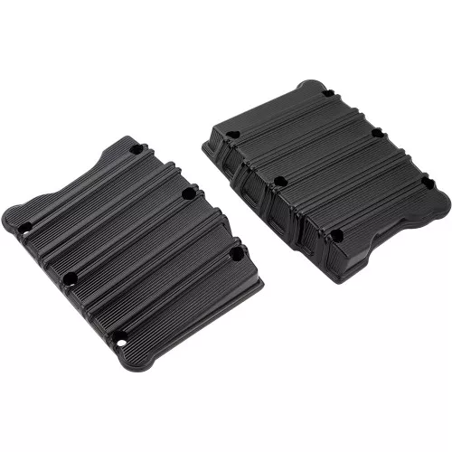 Arlen Ness 10-Gauge Rocker Box Top Covers for 1999-2017 Harley Twin Cam - Black