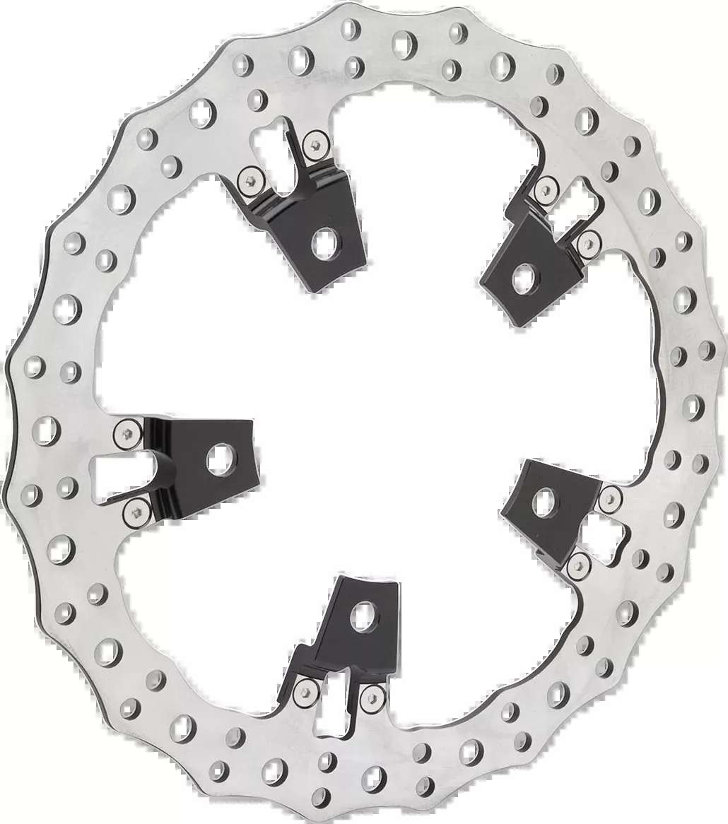 Arlen Ness 14" Right Front Jagged Floating Brake Rotor 2014-2025 Harley Touring
