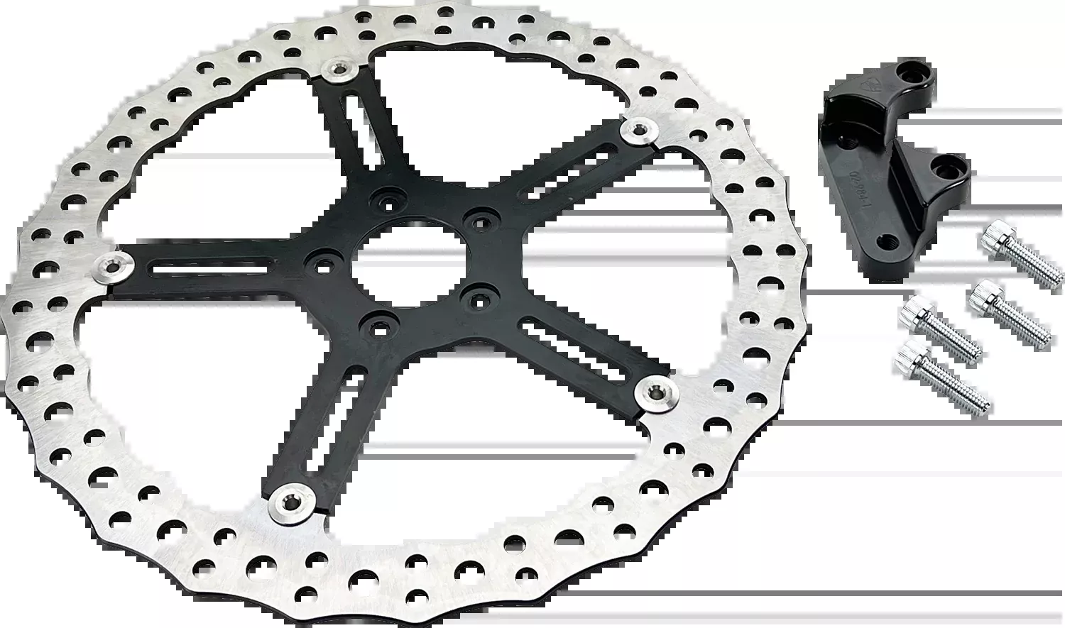 Arlen Ness 15" Jagged Front Left Brake Rotor 2018-2025 Harley Softail Low Rider