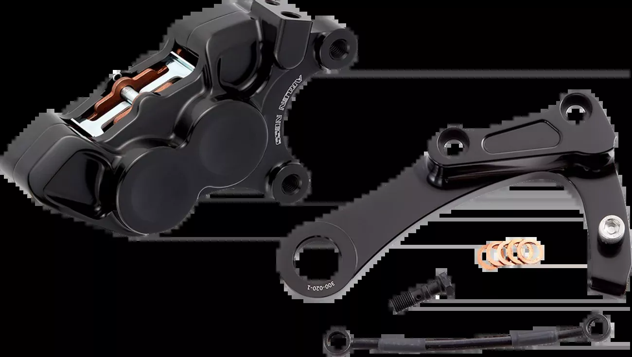 Arlen Ness 4-Piston Rear Brake Caliper Kit for 2018-24 Harley Softail M8 02-329