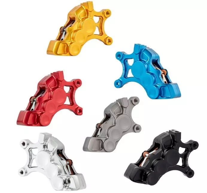 Arlen Ness 6 Piston Differential Bore Front Brake Calipers for '08-Up Harley Davidson Touring, '18-Up Softail, '06-17 FLST, '06-17 FXD, '14-20 Sportster with 14" Rotors - Sold Each (6 Color Choices)