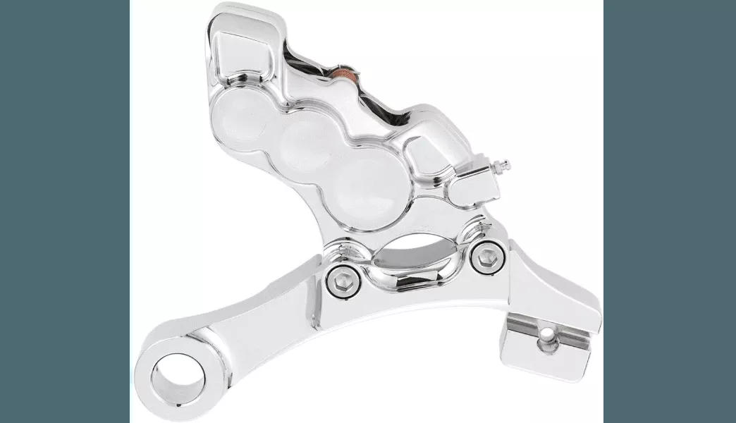 Arlen Ness 6-Piston Rear Caliper for '08-17 Harley Davidson Dyna Models - Chrome - 11.8"