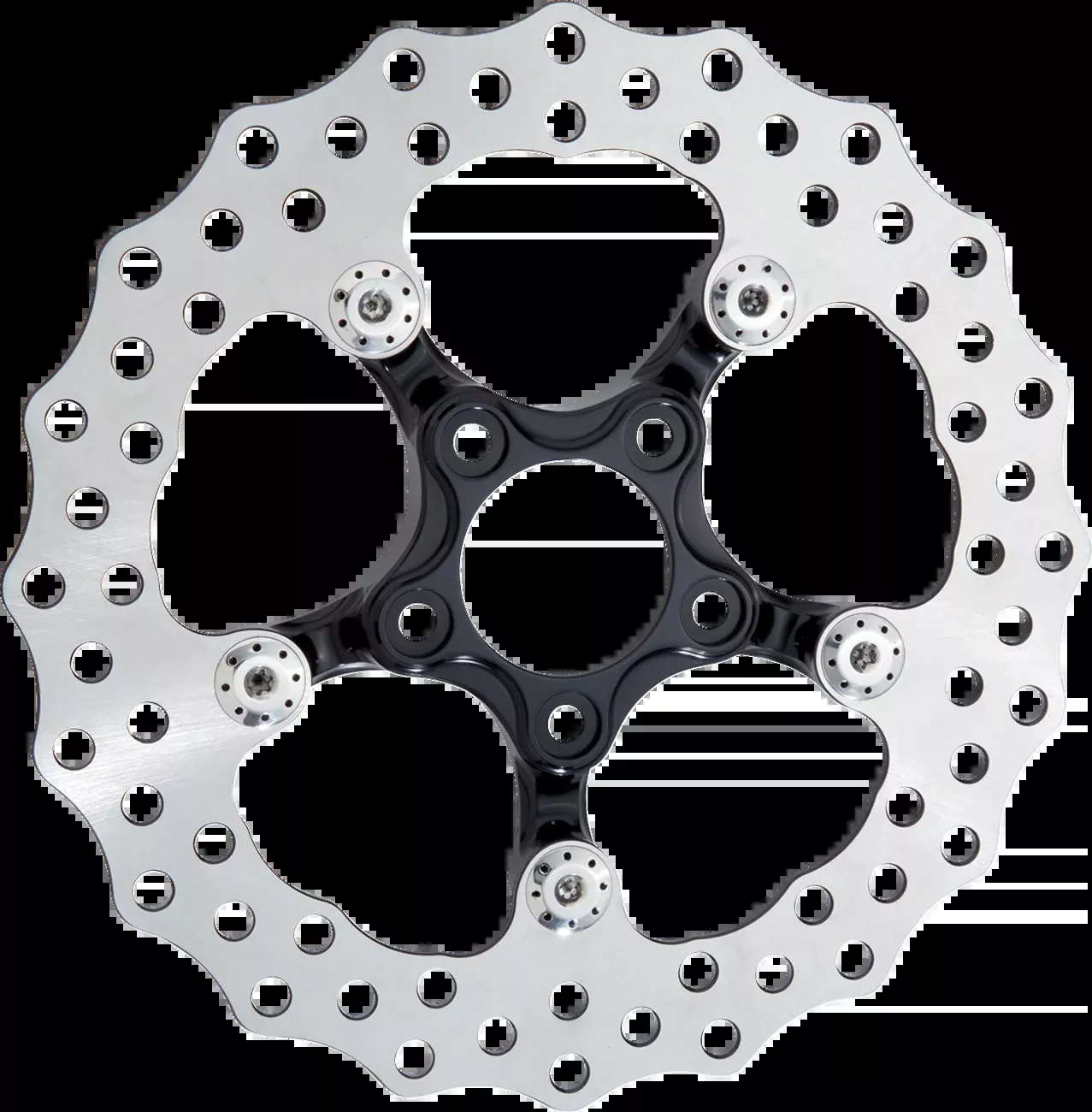 Arlen Ness Black 11-1/2" Front Spider Rotor for 2000-2014 Dyna Softail Sportster