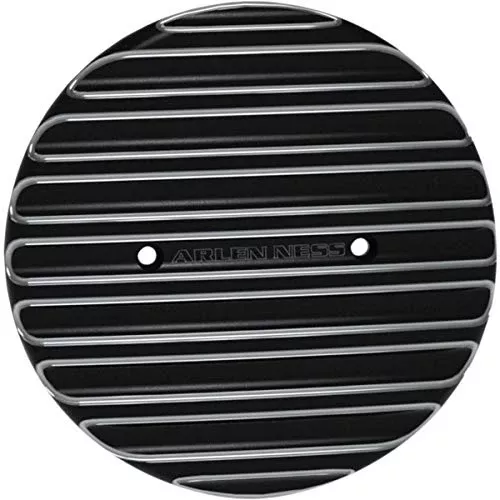 Arlen Ness Black Finned Primary Derby Cover I-1176