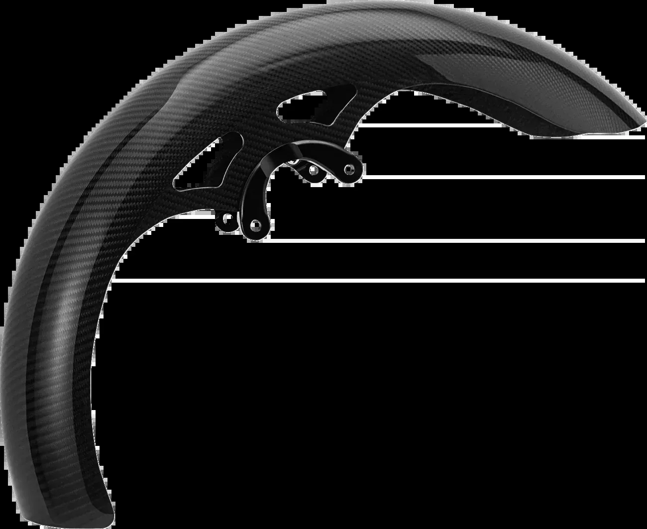 Arlen Ness Carbon Fiber 19" Wrapper Front Fender for 2023-2024 Harley Touring