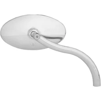 Arlen Ness Cat-Eye Softbend Smooth Mirror Softbend Side View Smooth Cat Eye Chrome Left Right – 13-046