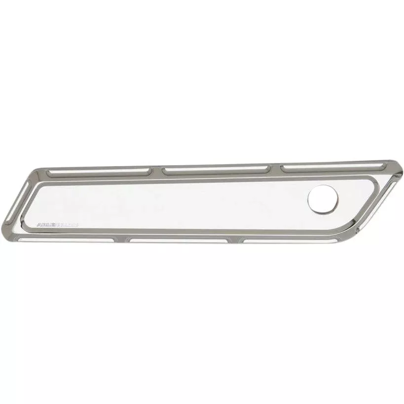 Arlen Ness Chrome Beveled Saddlebag Latch Hinge Covers for Harley 14-19