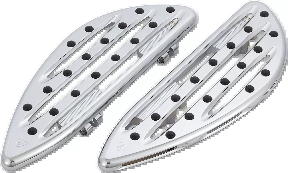 Arlen Ness Chrome Deep Cut Driver Floorboards fits 1980-2026 Harley Touring 06-838