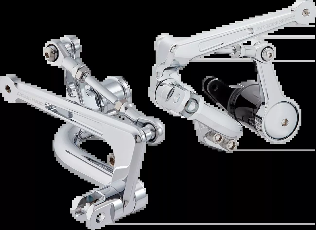 Arlen Ness Chrome Frame Mounted Mid Control Kit for 2009-2024 Harley Touring