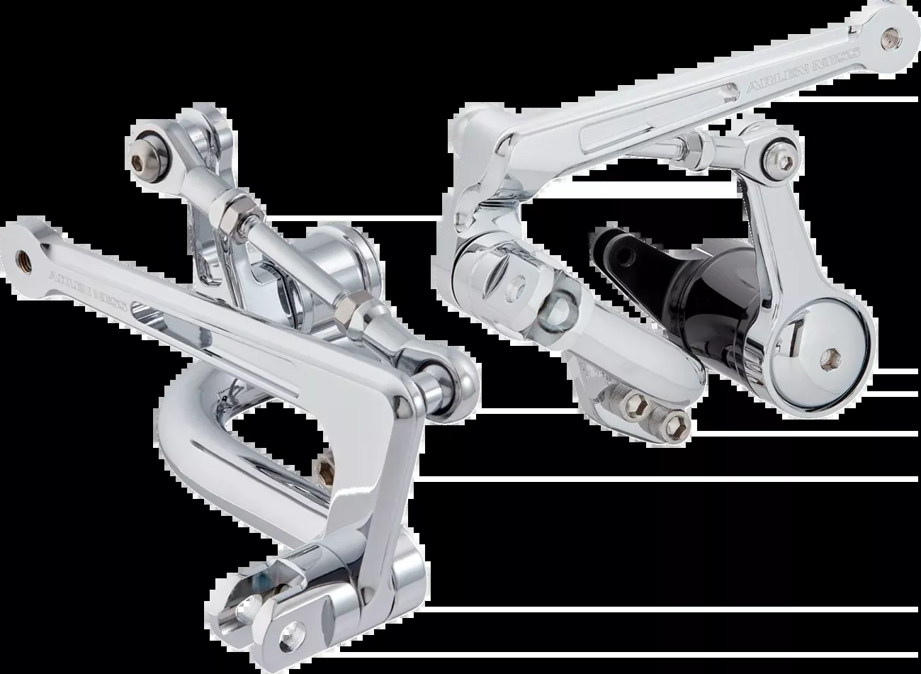 Arlen Ness Chrome Mid Control Kit for 2023-2024 Harley Road Street Glide 420-131