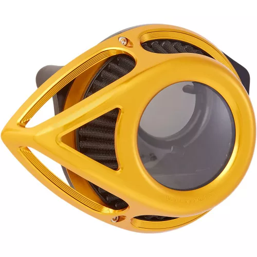 Arlen Ness Clear Tear Series Air Cleaner for 2017-2023 Harley M8 - Gold