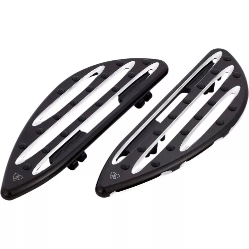 Arlen Ness Deep Cut Adjustable Driver Floorboards for 2018-2024 Harley Softail - Black