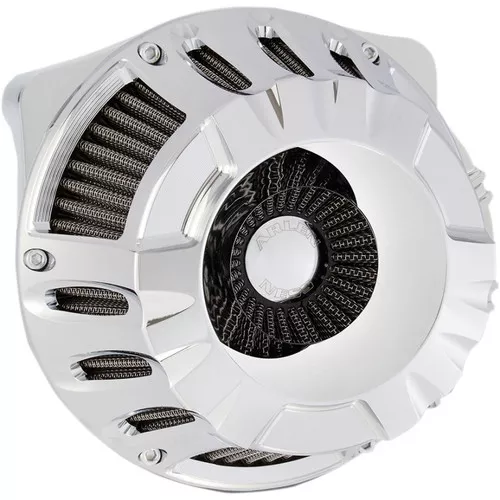 Arlen Ness Deep Cut Inverted Air Cleaner for 2017-2023 Harley M8 - Chrome