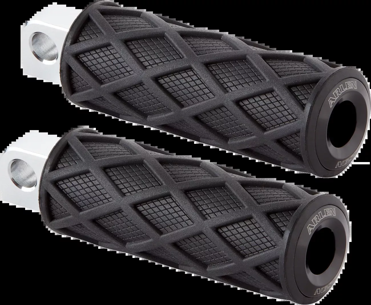 Arlen Ness Diamond Black Male Mount Motorcycle Footpegs for Harley Davidson