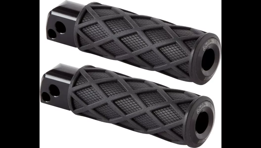 Arlen Ness Diamond Footpegs – Passenger – Black – M8 Softail/ELW/Pan America – 400-053
