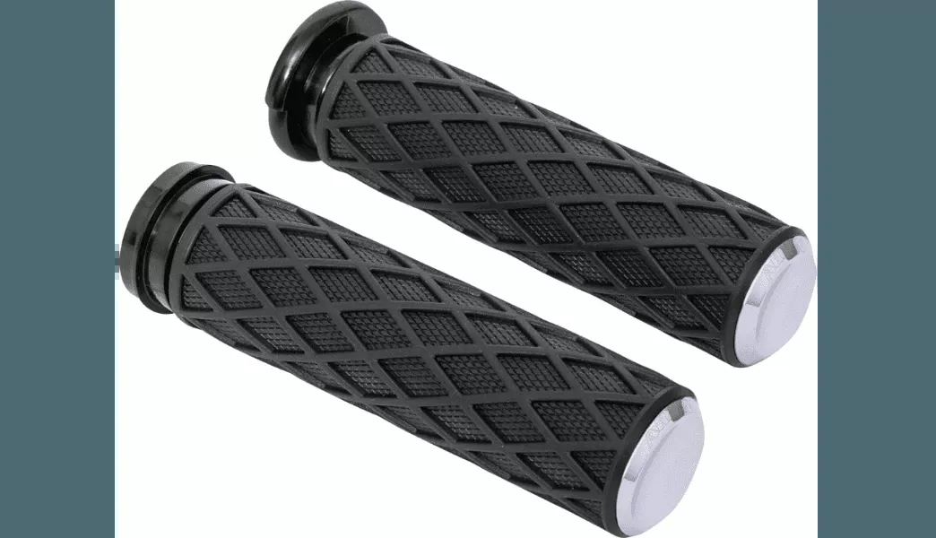 Arlen Ness Diamond Grips for '08-23 Throttle By Wire (TBW) Harley Davidson Models (5 Styles, Select Finish)
