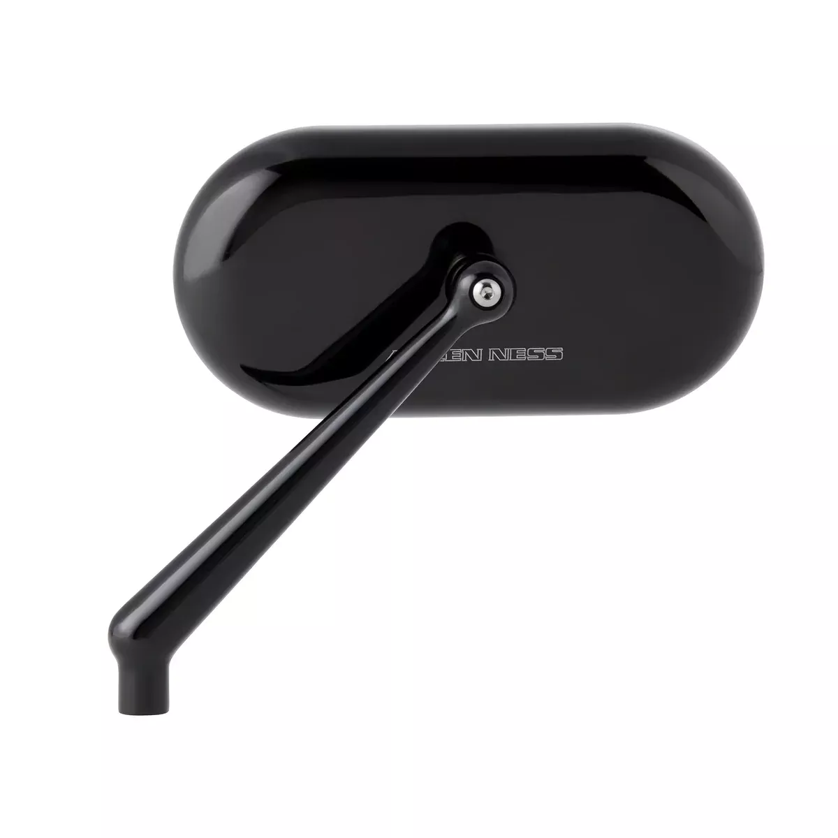 Arlen Ness Forged Oval Mirror Side View Oval Black Right – 13-172