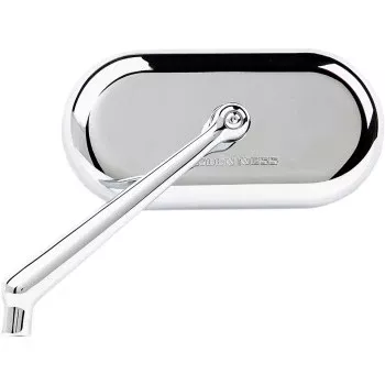 Arlen Ness Forged Oval Mirror Side View Oval Chrome Left – 13-171