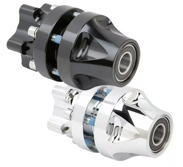 Arlen Ness Front Single Disc Cartridge Hub for '18-Up Harley Davidson Softail Street Bob FXBB - Chrome or Black