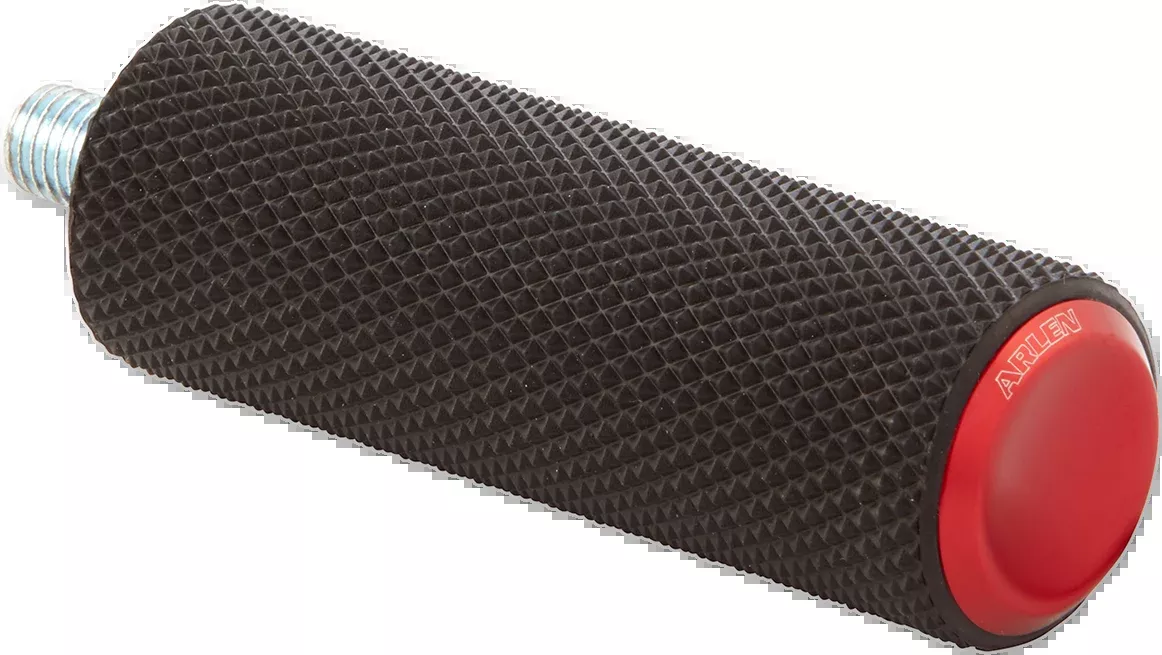 Arlen Ness Fusion Black Red Knurled Universal Motorcycle Shift Peg for Harley