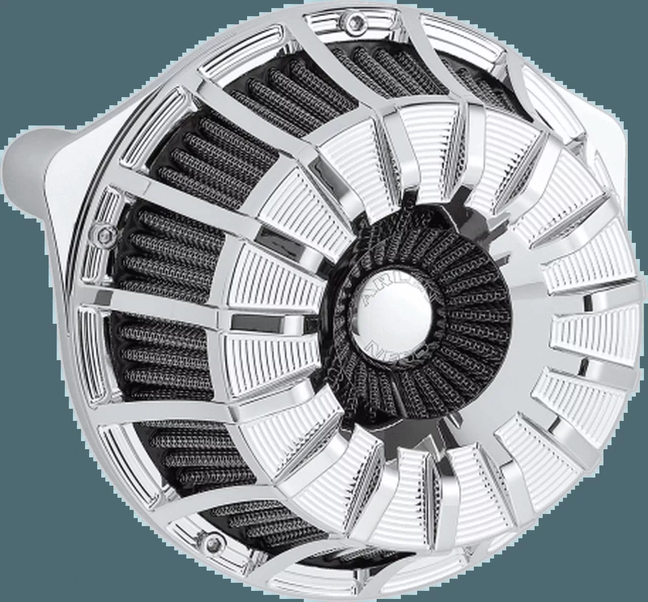 Arlen Ness Inverted Series 15 Spoke Air Cleaner Kit for '08-16 Harley Davidson Touring, '16-17 Softail - Black or Chrome