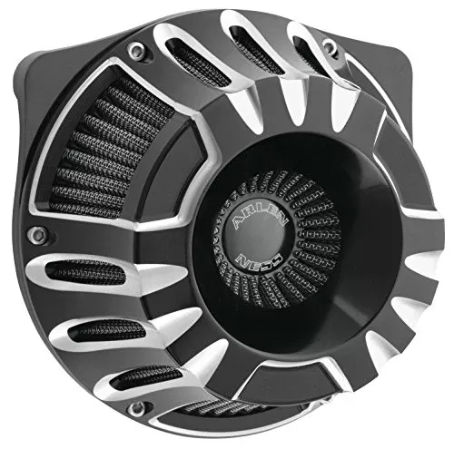 Arlen Ness Inverted Series Deep Cut Black Air Cleaner Kit 18-917