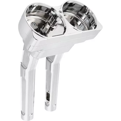 Arlen Ness Kickback Risers w/ Gauge Housing 2015-2023 Road Glide - Chrome
