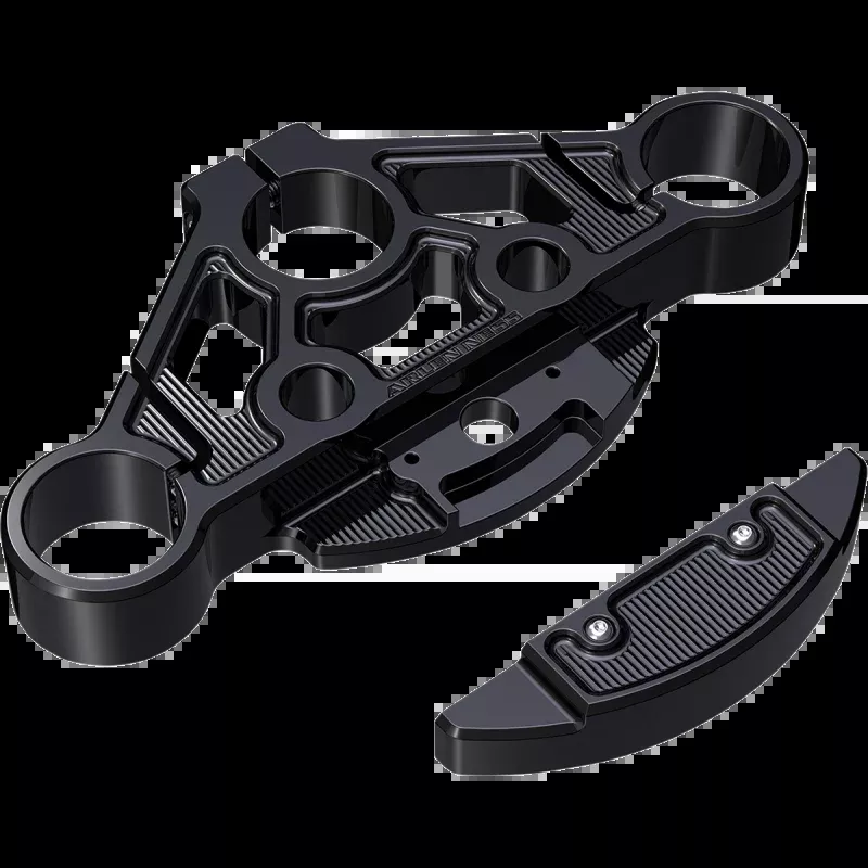 ARLEN NESS METHOD BLACK TOP TRIPLE TREE KIT HARLEY MODELS