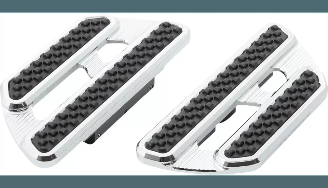 Arlen Ness Method Passenger Floorboards for '80-Up Harley Davison Touring - Chrome
