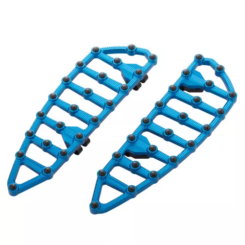 Arlen Ness MX Billet Floorboards for 1980-2024 Harley Touring - Blue