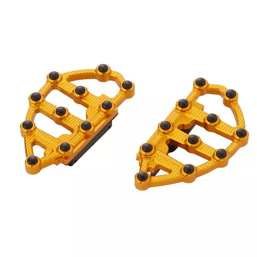 Arlen Ness MX Passenger Floorboards for 1986-2023 Harley Touring - Gold