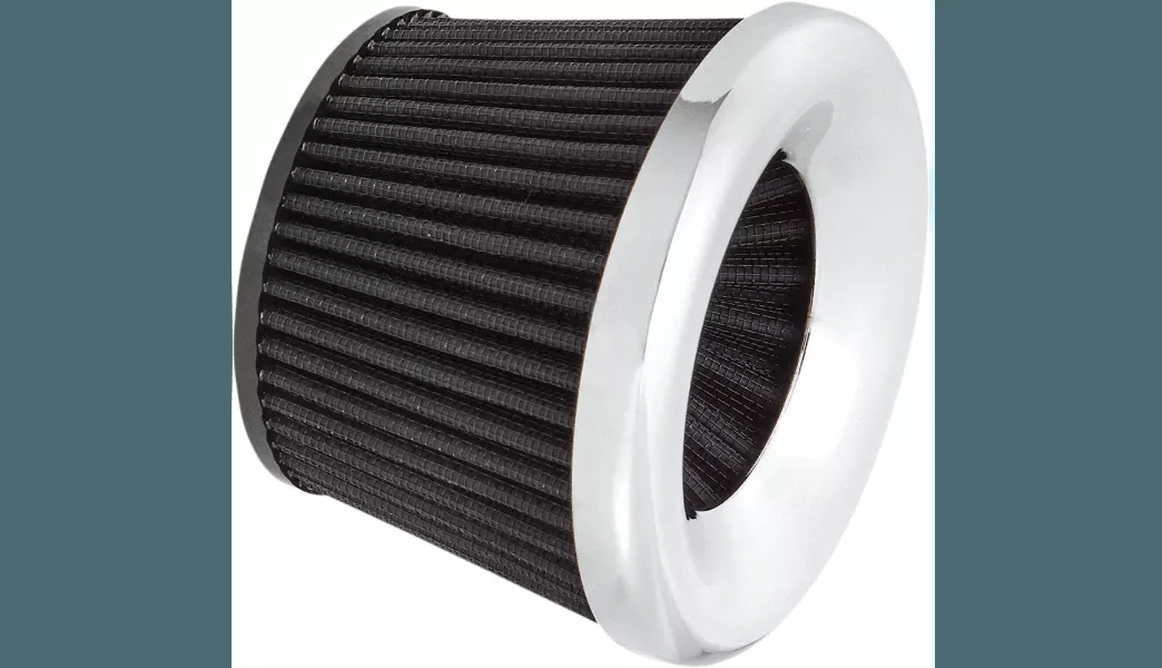 Arlen Ness Replacement Velocity 65°/90° Air Filter (Choose Chrome or Black)