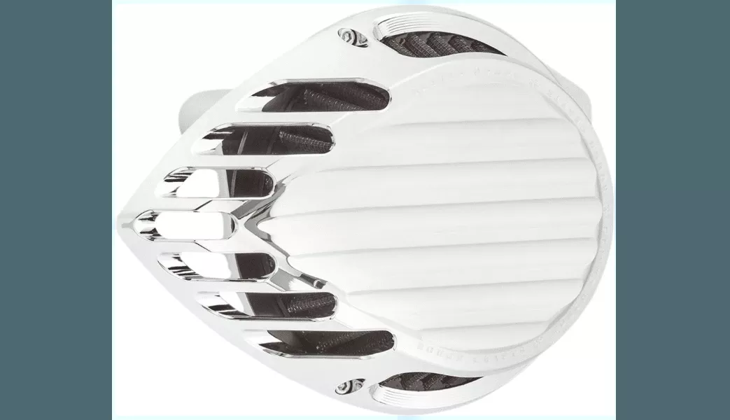 Arlen Ness Rough Craft Finned Air Filter Kit for '17-23 Harley Davidson Touring and '18-23 Softail Models (Choose Finish) (Not for '23-'24 CVO Models or '24 FLHX/FLTR)