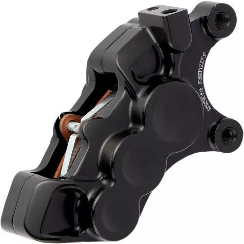 Arlen Ness Six-Piston Differential Bore Front Caliper for Harley - Black