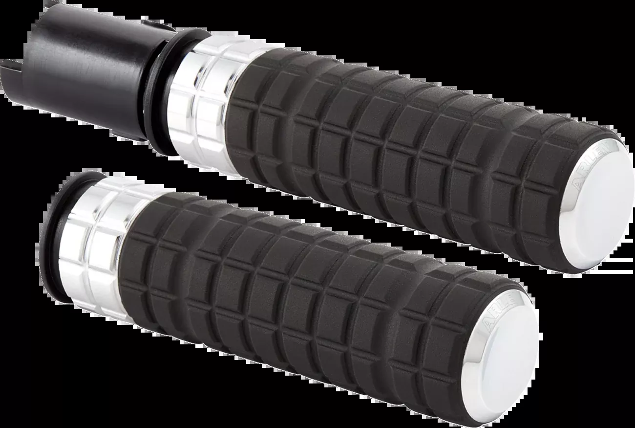 ARLEN NESS SpeedLiner Grips - TBW - Chrome - 500-063