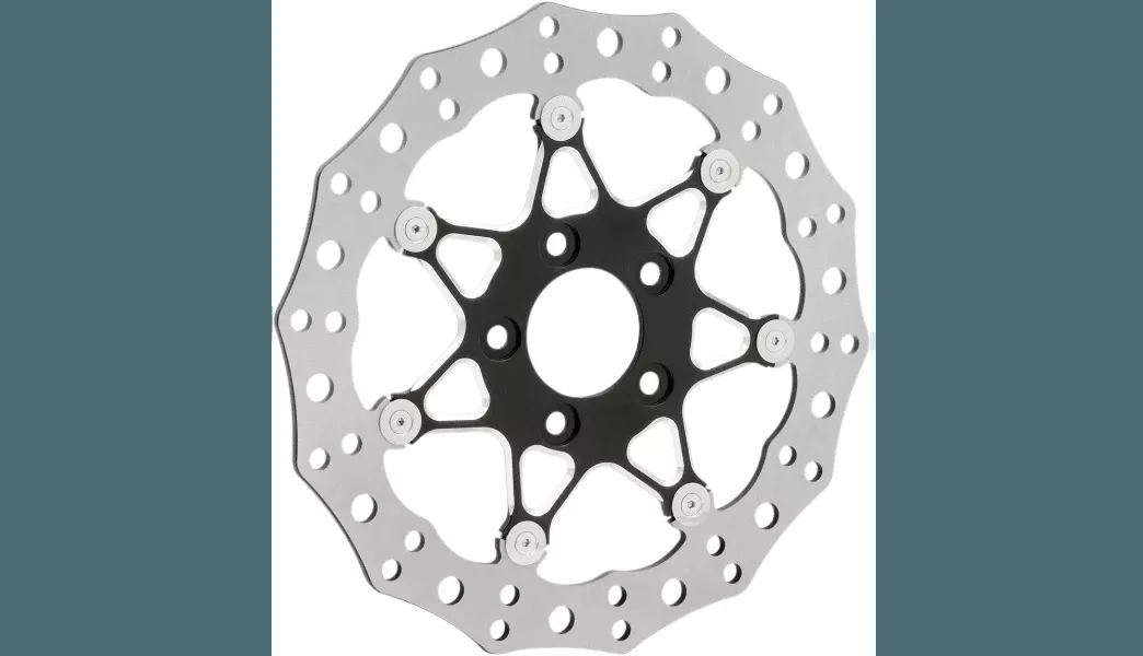 Arlen Ness Two Piece Procross Front Brake Rotors for '08-13 Harley Davidson Touring, '08-16 FLHR, ,15-17 Softail, 06-17 Dyna