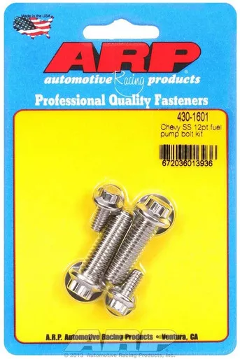 ARP S/S Chevy Fuel Pump Bolt Kit 12pt. 430-1601
