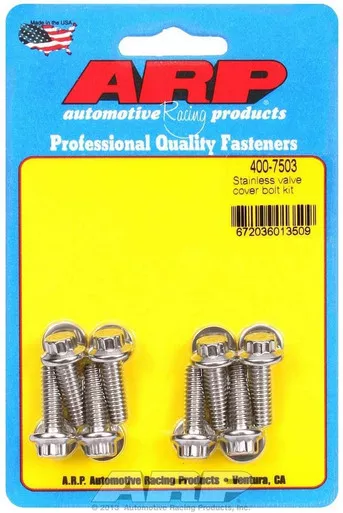 ARP S/S Valve Cover Bolt Kit 1/4in- 20 12pt. (8) 400-7503