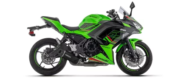 Arrow 71065AKN Full System Racing With Indy Race EVO Aluminium Dark Slip Ons