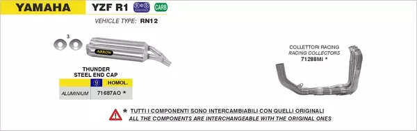 Arrow 71288MI Racing Headers