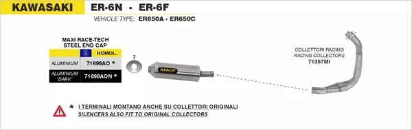 Arrow 71357MI Racing Headers