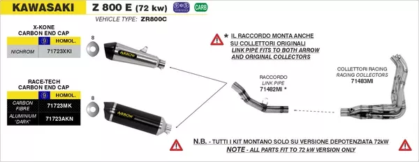 Arrow 71483MI Racing Headers