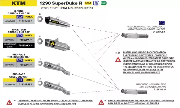 Arrow 71676KZ Catalytic Mid-Pipe