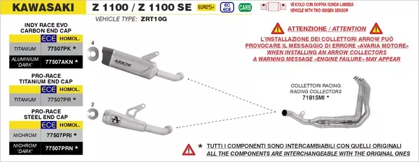 Arrow 71815MI Racing Headers