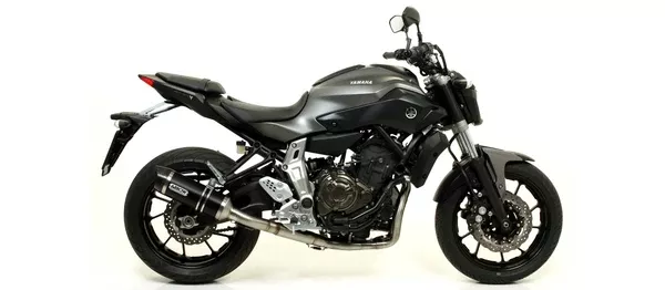 Arrow 71817AKN Thunder Aluminium Dark Slip On With Carbon End Cap