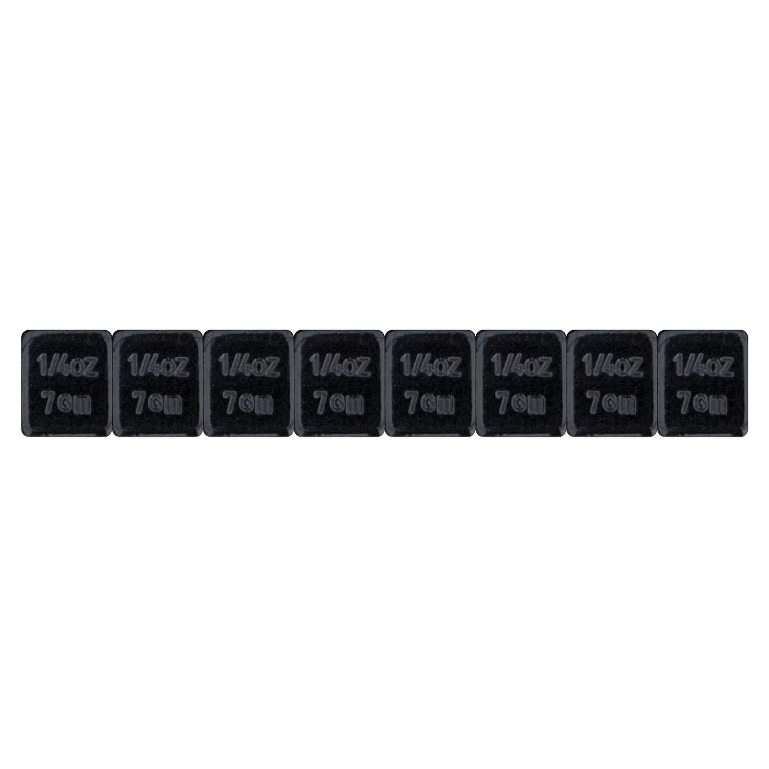 Ascot 484-37026 Black Steel Adhesive Wheel Weight 0.25 oz. 3/4″ – 30 Pieces