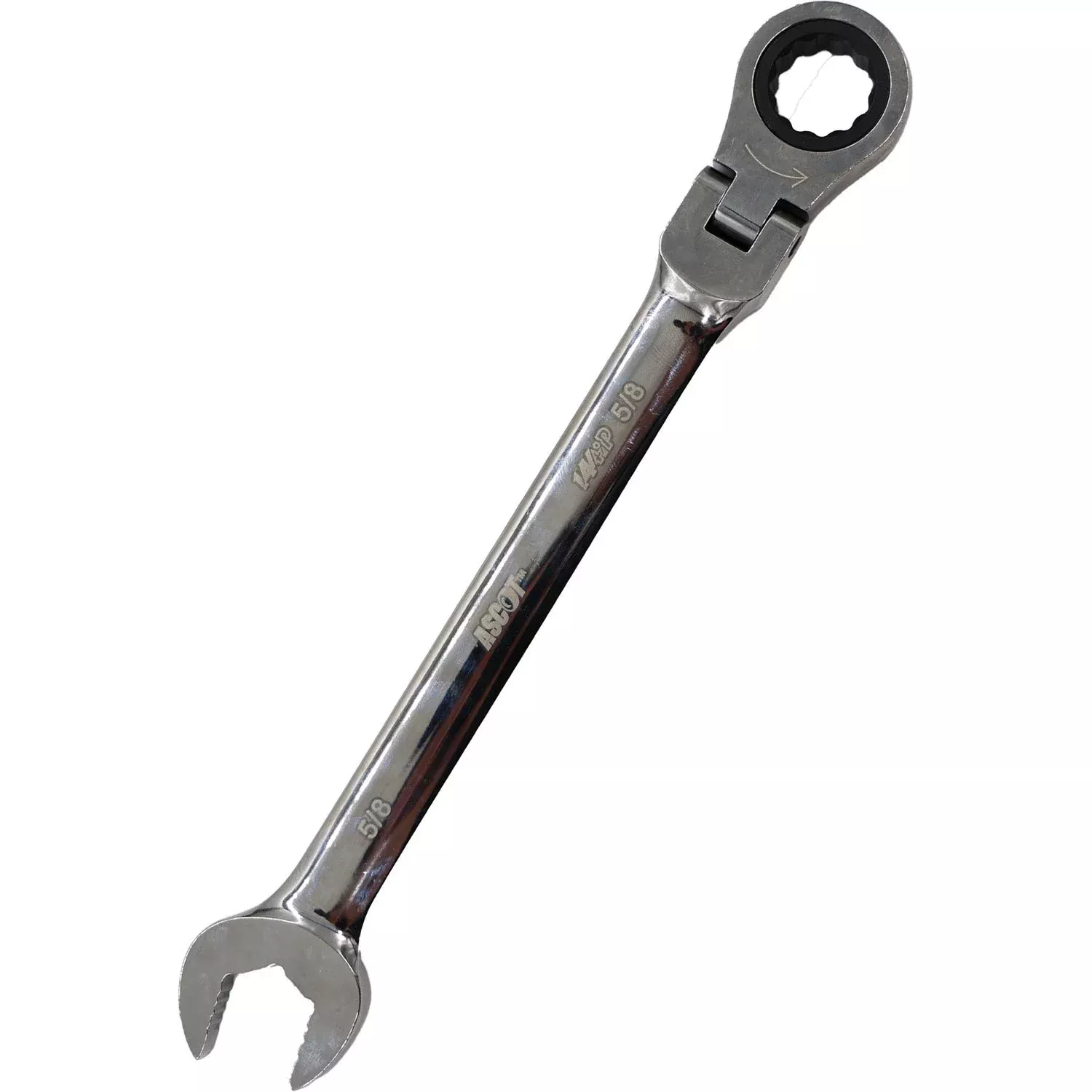 Ascot 5/8″ Flex Head Open End Combination Wrench