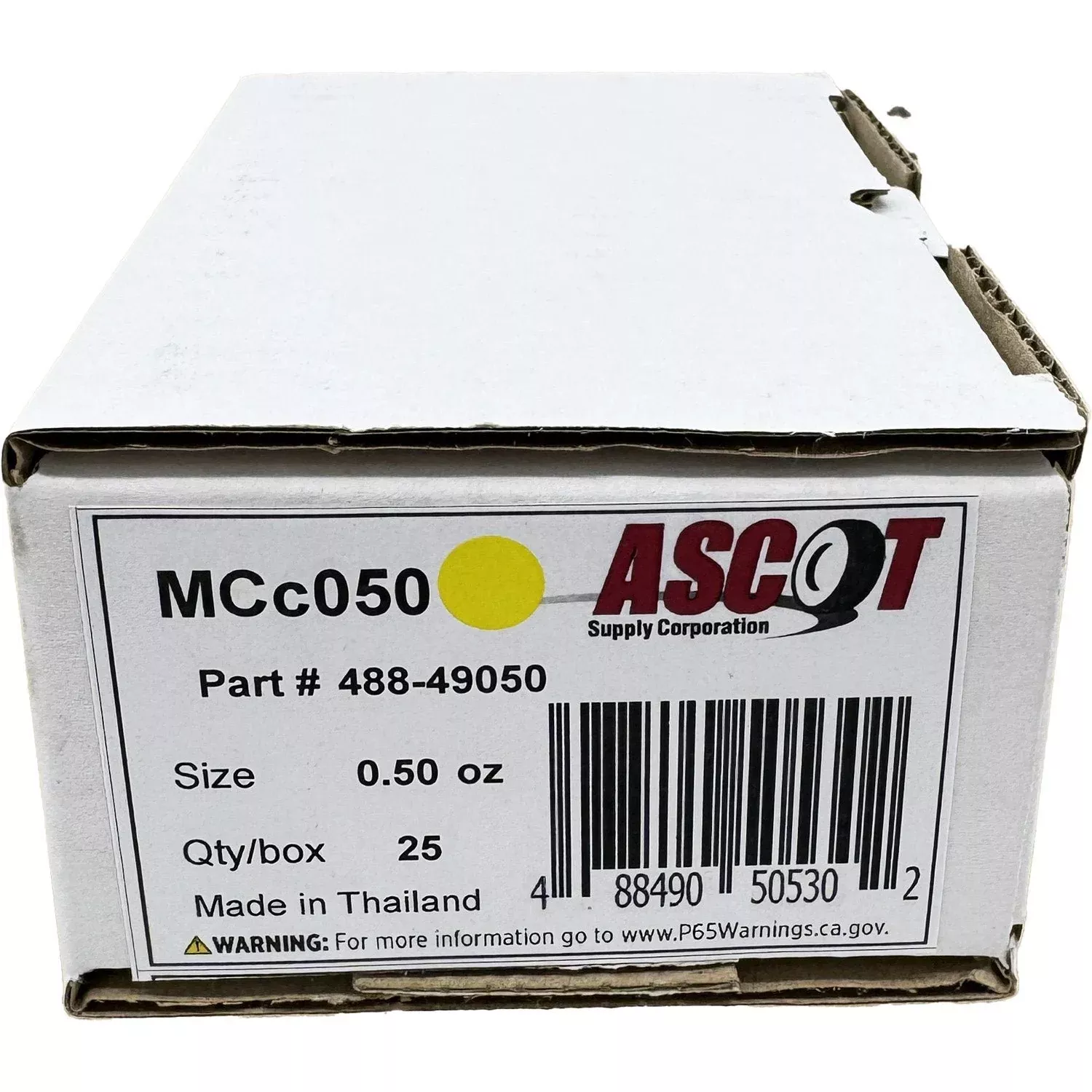 Ascot MC Style Coated Lead Clip-On Wheel Weight .50oz – Box of 25