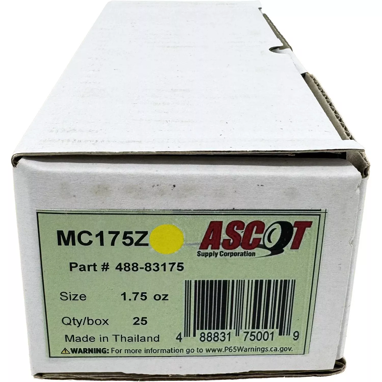 Ascot MC Style Coated Zinc Clip-On Wheel Weight 1.75oz – Box of 25
